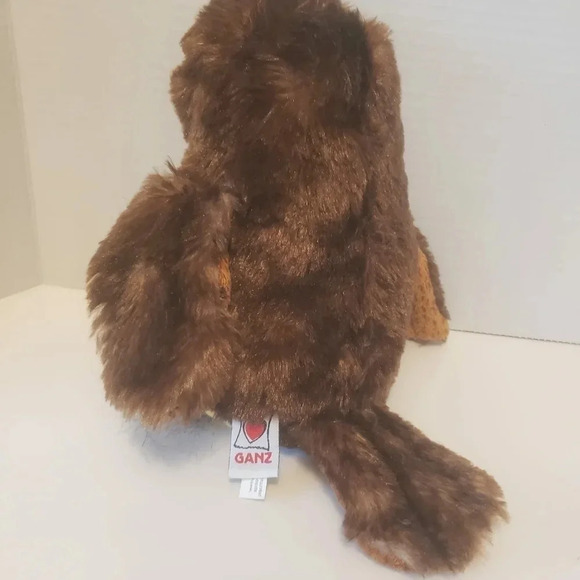 Ganz-Cheektowaga Barred Brown Webkins Stuffed,Plush  Toy Owl. - Picture 6 of 10